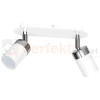Lampa sufitowa biała chrom spot JOKER WHITE 2xGU10 MLP899 Milagro 1 perfektmarket.webp
