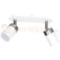 Lampa sufitowa biała chrom spot JOKER WHITE 2xGU10 MLP899 Milagro 1 perfektmarket.webp