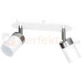 Lampa sufitowa biała chrom spot JOKER WHITE 2xGU10 MLP899 Milagro 3 perfektmarket.webp