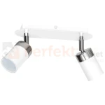 Lampa sufitowa biała chrom spot JOKER WHITE 2xGU10 MLP899 Milagro 3 perfektmarket.webp