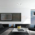Lampa sufitowa biała chrom spot JOKER WHITE 2xGU10 MLP899 Milagro aranżacja 2 perfektmarket.webp