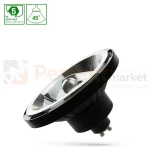 Żarówka LED AR111 GU10 230V 12W 45° czarna 4000K z odbłyśnikiem.webp