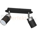 Lampa sufitowa czarna chrom spot JOKER BLACK 2xGU10 MLP911 1 perfektmarket.webp
