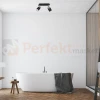 Lampa sufitowa czarna chrom spot JOKER BLACK 2xGU10 MLP911 aranżacja perfektmarket.webp