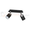 Lampa sufitowa czarna chrom spot JOKER BLACK 2xGU10 MLP911 perfektmarket.webp