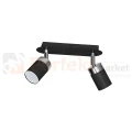 Lampa sufitowa czarna chrom spot JOKER BLACK 2xGU10 MLP911 perfektmarket.webp