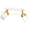 Lampa sufitowa biała złota spot JOKER WHITE GOLD 2xGU10 MLP6129 1 perfektmarket.webp