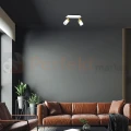 Lampa sufitowa biała złota spot JOKER WHITE GOLD 2xGU10 MLP6129 aranżacja 1 perfektmarket.webp