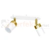 Lampa sufitowa biała złota spot JOKER WHITE GOLD 2xGU10 MLP6129 perfektmarket.webp
