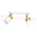 Lampa sufitowa biała złota spot JOKER WHITE GOLD 2xGU10 MLP6129 perfektmarket.webp