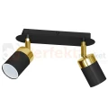 Lampa sufitowa czarna złota spot JOKER BLACK GOLD 2xGU10 MLP6124 1 perfektmarket.webp