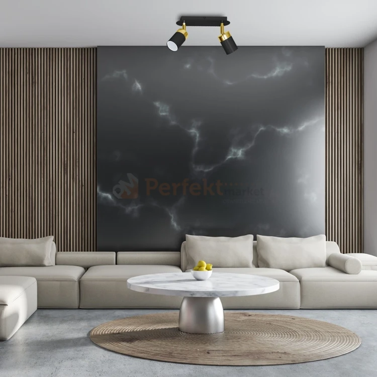 Lampa sufitowa czarna złota spot JOKER BLACK GOLD 2xGU10 MLP6124 3 perfektmarket.webp