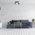 Lampa sufitowa czarna złota spot JOKER BLACK GOLD 2xGU10 MLP6124 aranżacja perfektmarket.webp