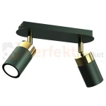 Lampa sufitowa czarna zielona złota JOKER GREEN GOLD 2xGU10 MLP7718 1 perfektmarket.webp