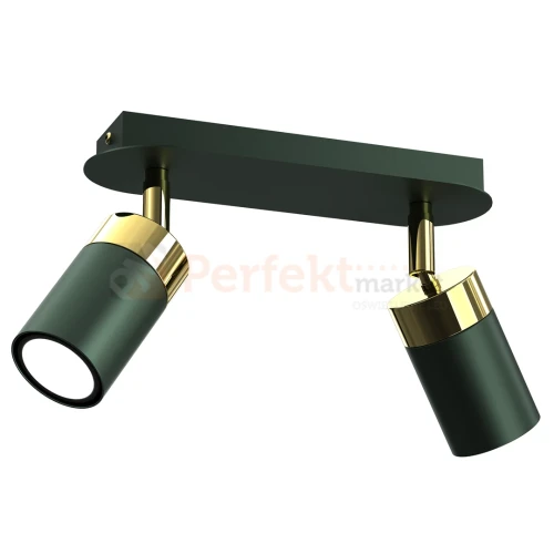 Lampa sufitowa czarna zielona złota JOKER GREEN GOLD 2xGU10 MLP7718 1 perfektmarket.webp