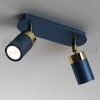 Lampa sufitowa czarna granatowa złota JOKER NAVY BLUE GOLD 2xGU10 MLP7723 1 perfektmarket.webp
