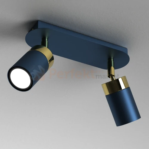 Lampa sufitowa czarna granatowa złota JOKER NAVY BLUE GOLD 2xGU10 MLP7723 1 perfektmarket.webp