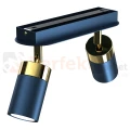 Lampa sufitowa czarna granatowa złota JOKER NAVY BLUE GOLD 2xGU10 MLP7723 2 perfektmarket.webp