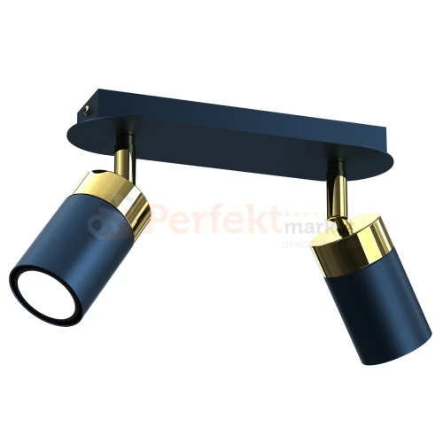 Lampa sufitowa czarna granatowa złota JOKER NAVY BLUE GOLD 2xGU10 MLP7723 perfektmarket.webp