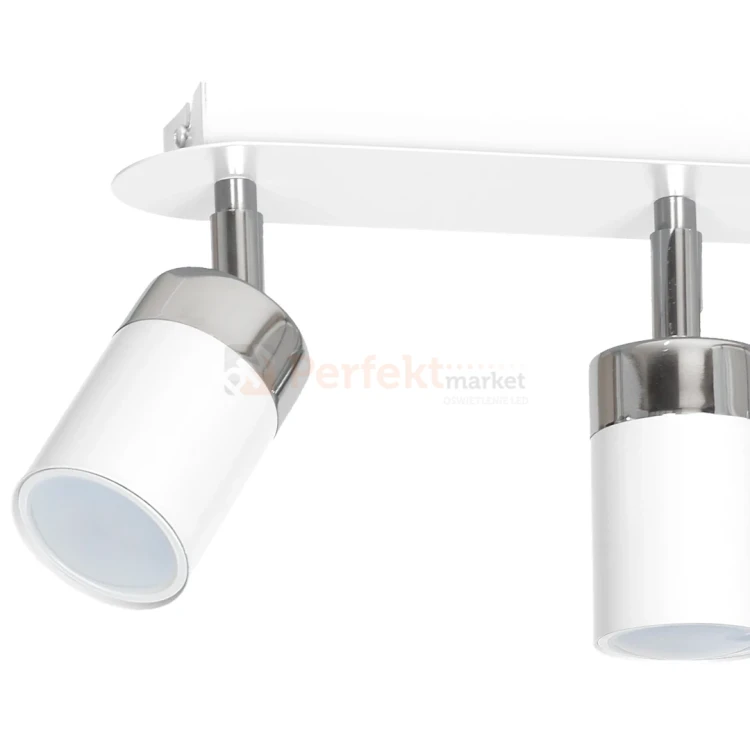 Lampa sufitowa biała chrom JOKER WHITE 3xGU10 MLP900 perfektmarket.webp