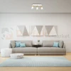 Lampa sufitowa biała złota JOKER WHITE GOLD 3xGU10 MLP6130 aranżacja perfektmarket.webp