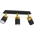 Lampa sufitowa czarna złota JOKER BLACK GOLD 3xGU10 MLP6125 perfektmarket.webp