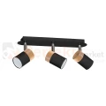 Lampa sufitowa czarna drewno JOKER BLACK WOOD 3xGU10 MLP6304 1 perfektmarket.webp