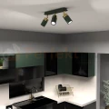 Lampa sufitowa zielona złota JOKER GREEN GOLD 3xGU10  MLP7719 aranżacja perfektmarket.webp