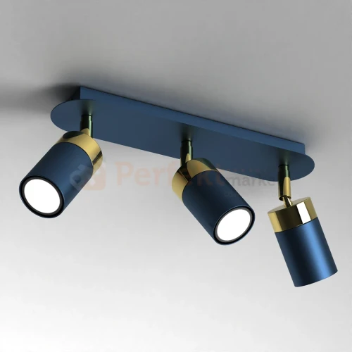 Lampa sufitowa granatowa złota JOKER NAVY BLUE GOLD 3xGU10 MLP7724 1 perfektmarket.webp