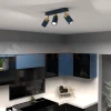 Lampa sufitowa granatowa złota JOKER NAVY BLUE GOLD 3xGU10 MLP7724 aranżacja perfektmarket.webp