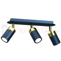 Lampa sufitowa granatowa złota JOKER NAVY BLUE GOLD 3xGU10 MLP7724 perfektmarket.webp