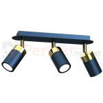 Lampa sufitowa granatowa złota JOKER NAVY BLUE GOLD 3xGU10 MLP7724 perfektmarket.webp