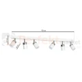 Lampa sufitowa biała chrom spot JOKER WHITE 6xGU10 MLP908 wymiary perfektmarket.webp