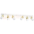 Lampa sufitowa biała złota spot JOKER WHITE GOLD 6xGU10 MLP6131 perfektmarket.webp