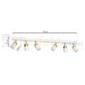 Lampa sufitowa biała złota spot JOKER WHITE GOLD 6xGU10 MLP6131 wymiary perfektmarket.webp