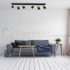 Lampa sufitowa czarna złota spot JOKER BLACK GOLD 6xGU10 MLP6126 aranżacja perfektmarket.webp
