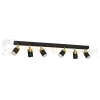 Lampa sufitowa czarna złota spot JOKER BLACK GOLD 6xGU10 MLP6126 perfektmarket.webp
