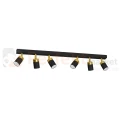 Lampa sufitowa czarna złota spot JOKER BLACK GOLD 6xGU10 MLP6126 perfektmarket.webp