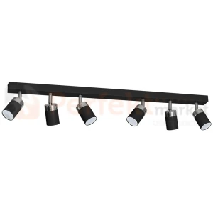 Lampa sufitowa  czarna chrom spot JOKER BLACK 6xGU10 MLP1340