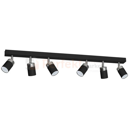 Lampa sufitowa  czarna chrom spot JOKER BLACK 6xGU10 MLP1340 1 perfektmarket.webp