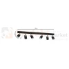 Lampa sufitowa  czarna chrom spot JOKER BLACK 6xGU10 MLP1340wymiary perfektmarket.webp