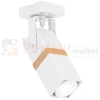 Oprawa ścienno sufitowa biała drewno spot VIDAR WHITE 1xGU10 MLP5405 perfektmarket.webp
