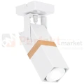 Oprawa ścienno sufitowa biała drewno spot VIDAR WHITE 1xGU10 MLP5405 perfektmarket.webp