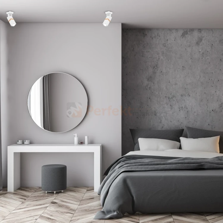 Oprawa ścienno sufitowa biała drewno spot VIDAR WHITE 1xGU10 MLP5405 wizualizacja perfektmarket.webp