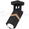 Oprawa ścienno sufitowa czarna drewno spot VIDAR BLACK 1xGU10 MLP5400 perfektmarket.webp