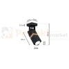 Oprawa ścienno sufitowa czarna drewno spot VIDAR BLACK 1xGU10 MLP5400wymiary  perfektmarket.webp