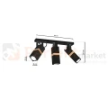 Lampa sufitowa czarna drewno spot VIDAR BLACK 3xGU10 MLP5402 wymiary perfektmarket.webp