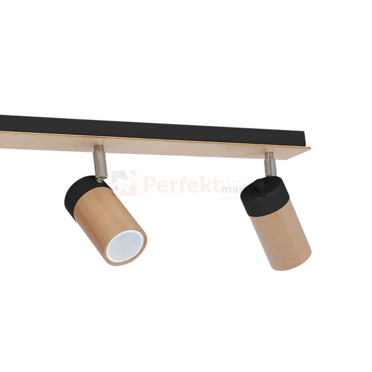Lampa sufitowa spot drewniany BARON BLACK 3xGU10 MLP9015 1 perfektmarket.webp