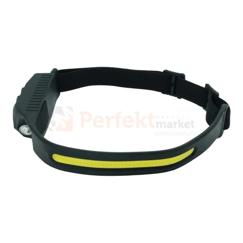 Latarka czołowa lekka na głowę LED 3W+2W COB IP44 3,7V 1200mAh 1 perfektmarket.webp