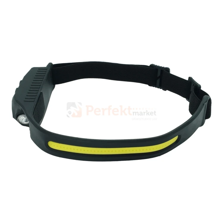 Latarka czołowa lekka na głowę LED 3W+2W COB IP44 3,7V 1200mAh 1 perfektmarket.webp